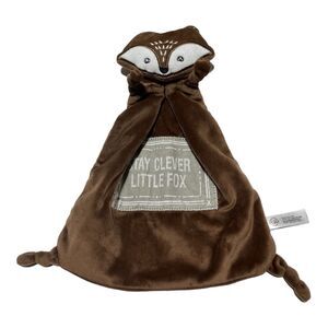 Stay Clever Little Fox Brown Baby Lovey Security Blanket Grasslands Road